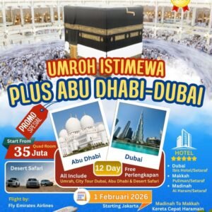 UMROH ISTIMEWA PLUS ABU DHABI – DUBAI | 12 hari